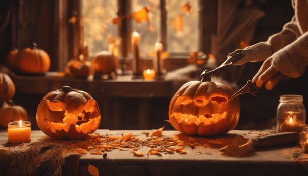 Create stunning halloween decorations with unique pumpkin carving ideas